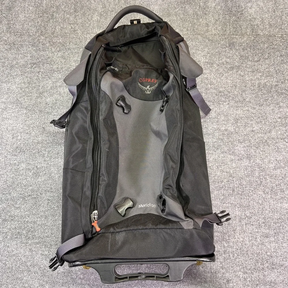 Osprey Meridian Rolling Carry On Bag Black Travel Luggage Suitcase Wheels 28